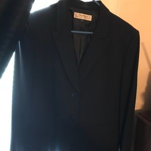 Navy Blue & White Pinstripe Blazer